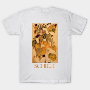 Sunflowers (1911) by Egon Schiele T-Shirt